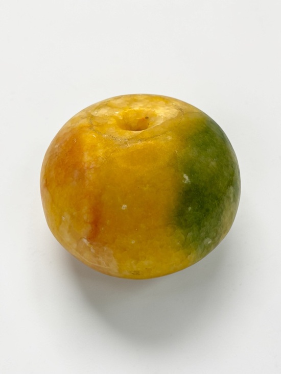 Unbranded Other - Vintage Italian Alabaster Carved Stone Decorative Fruit Green Yellow 2 3/4"